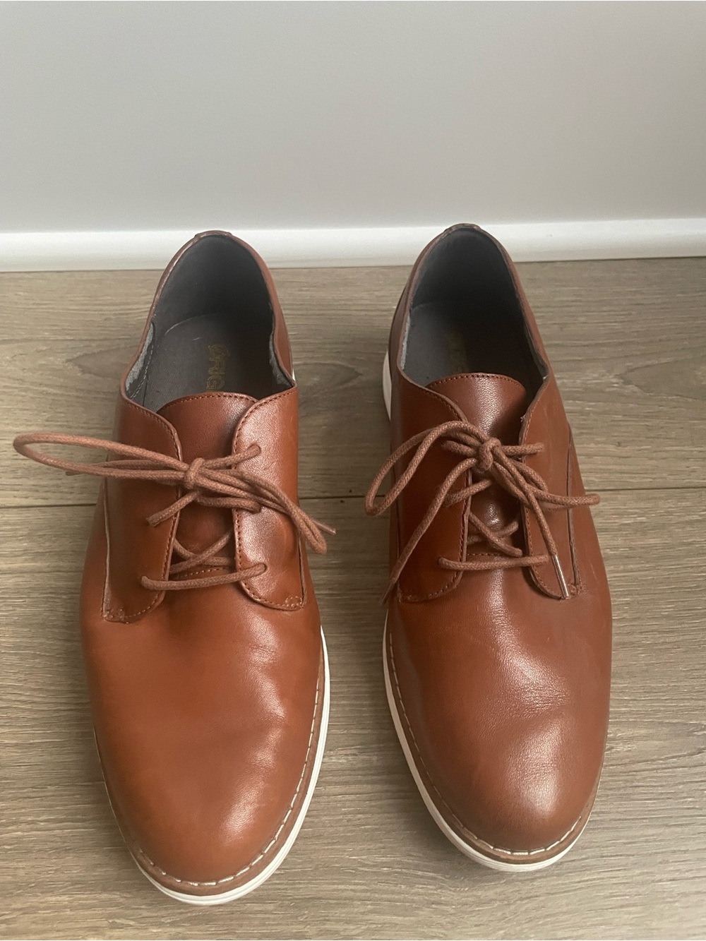 Cole Haan Women's Tan Leather Lace-Up Sneakers